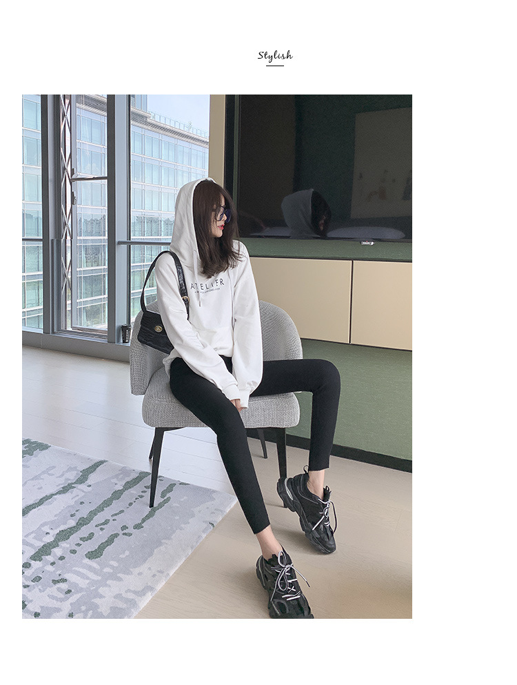 High Waist Leggings Women's Outer Wear Autumn and Winter Kitten Magic Pants Slimming Versatile Small Black Trousers plus Size Tight Pencil Pants