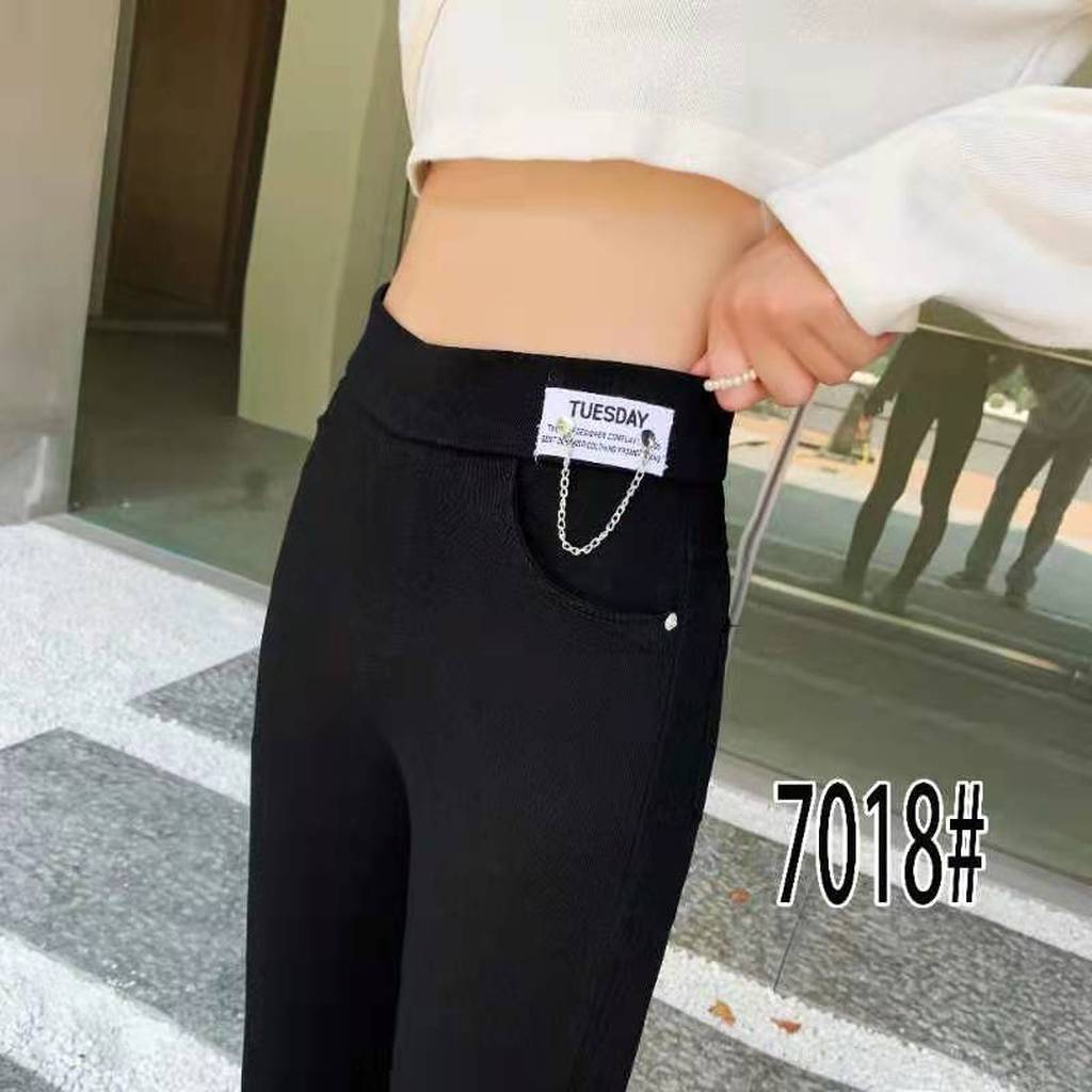 2021 Spring and Autumn New Women's Pants Black Leggings Women's Outer Wear Slim Stretch Tappered Pencil Pants plus Size Women's Trousers 2021 Spring and Autumn New Women's Pants Black Leggings Women's Outer Wear Slim Stretch Tappered Pencil Pants plus Size Women's Trousers