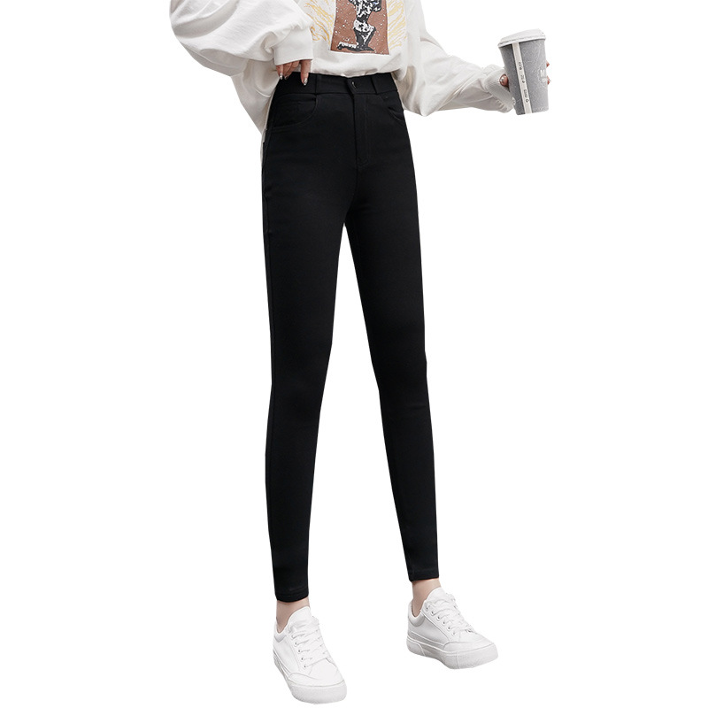 Magical Leggings Women&#039;s Pants Outer Wear plus-Sized plus Size Spring and Autumn New Black Trousers Tappered Pencil Pants