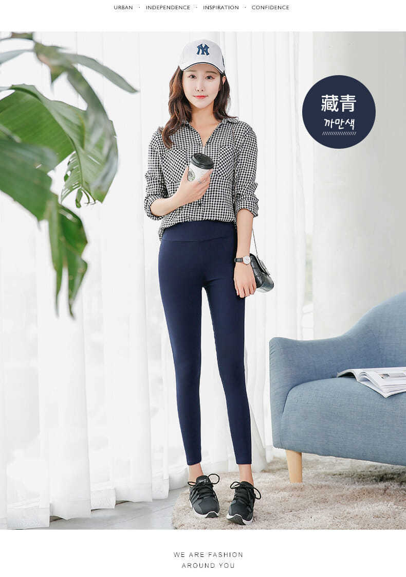 Outerwear Leggings Spring Pencil Pants Thin Black Cropped Pants High Waist Women's Pants Stretch Feet Pants