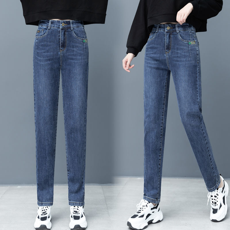 2020 Autumn and Winter Fleece-Lined Thick Warm Pants Women's Stretch Slim Women's Clothing Tappered Pencil Pants All-Matching Jeans Women 2020 Autumn and Winter Fleece-Lined Thick Warm Pants Women's Stretch Slim Women's Clothing Tappered Pencil Pants All-Matching Jeans Women
