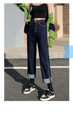 Women's Ultra High Waist Jeans Spring New Tappered Pants Slimming and Tight Pencil Pants Belly Contracting Hip Lifting Trousers Trendy