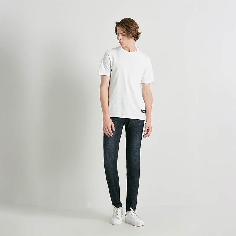 Langfeng Men&#039;s Clothing | Jeans Men&#039;s Youth Fashionable Elastic Autumn New Pencil Pants Slim Fit Smart Trousers Men&#039;s