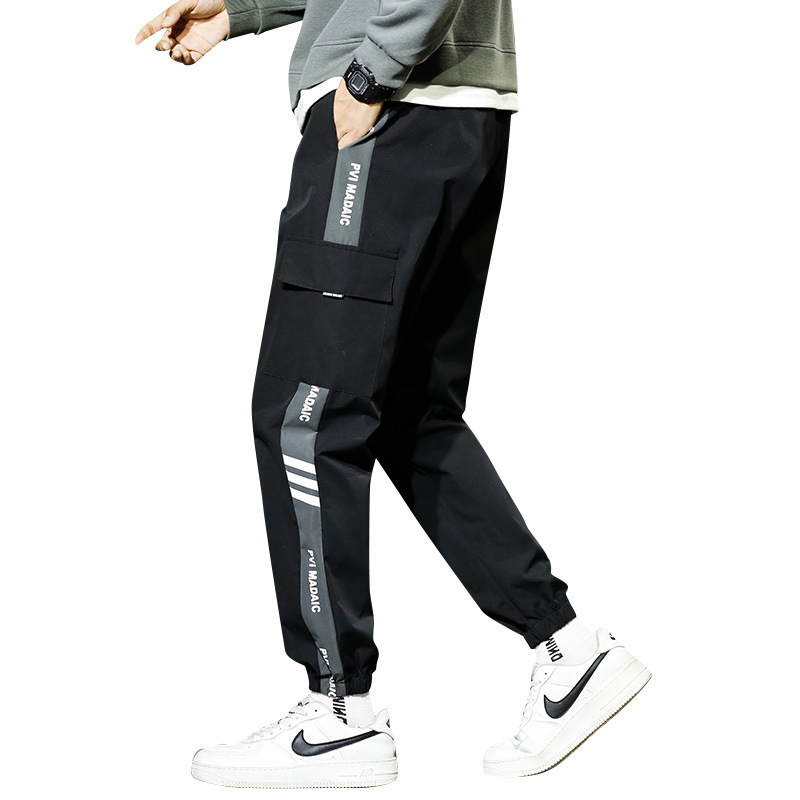 Overalls Men&#039;s Men&#039;s Ninth Pants Spring and Autumn Trousers Men&#039;s Casual Pants plus-Sized plus Size Overweight Man Winter Clothes Fleece Padded Pants