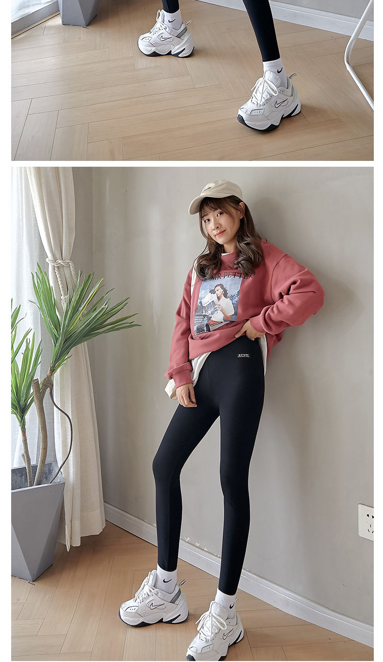 Autumn and Winter Extra Long Underwear Leggings Women's Outer Wear 175 Tall Fleece-Lined Skinny Slimming Yoga Ninth Pants One Piece Dropshipping