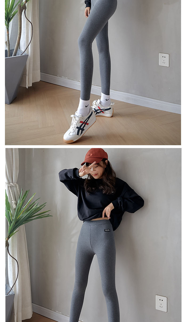 Autumn and Winter Extra Long Underwear Leggings Women's Outer Wear 175 Tall Fleece-Lined Skinny Slimming Yoga Ninth Pants One Piece Dropshipping