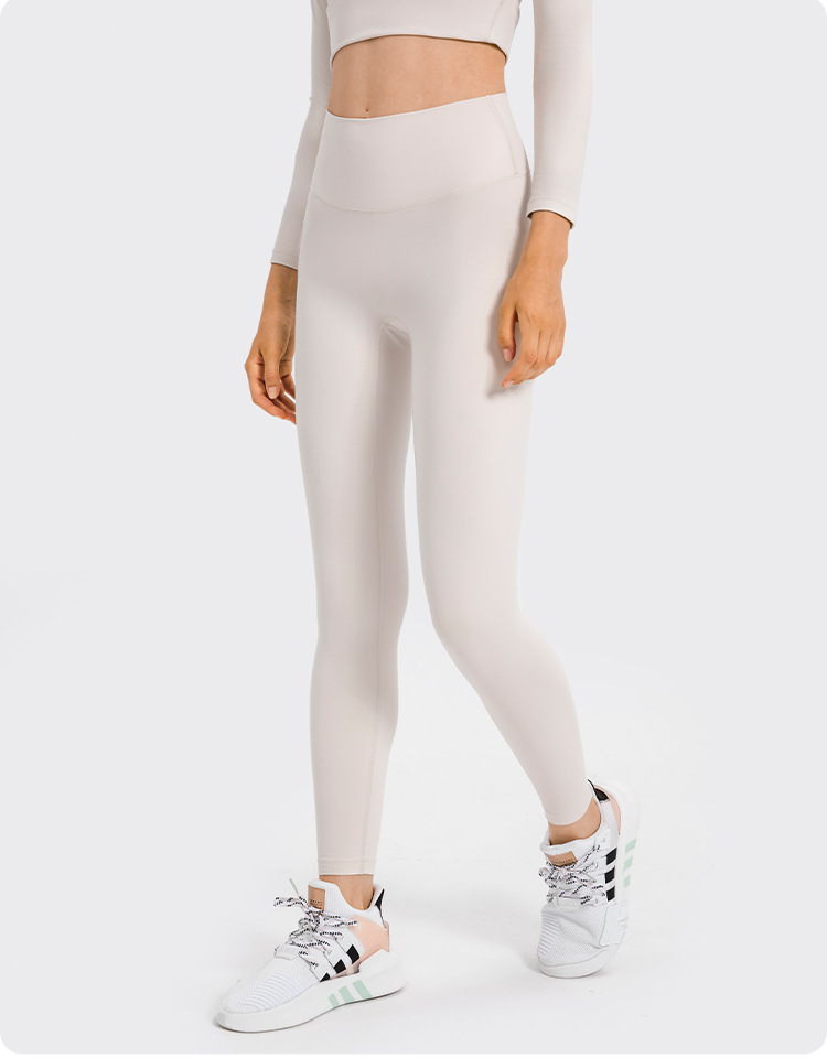 2020 Autumn New Product Nude Feel Yoga Pants Women's No Embarrassment Line High Waist Hip Lift Stretch Fitness Sports Ninth Pants