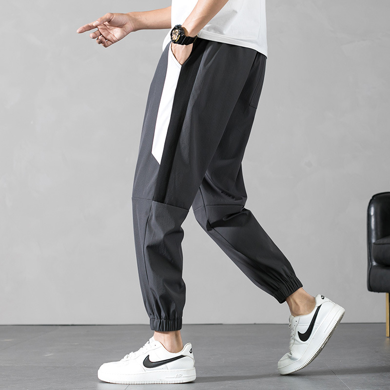 Spring and Summer Men&#039;s Pants Men&#039;s Korean Style Trendy Casual Pants Loose Tappered Overalls Sports Ninth Pants Fashion Brand