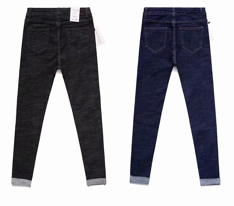 High - waisted, tight, slim, curled up, ladies' jeans. Versatile, cuffed, pencil - trimmed, cropped trousers High - waisted, tight, slim, curled up, ladies' jeans. Versatile, cuffed, pencil - trimmed, cropped trousers