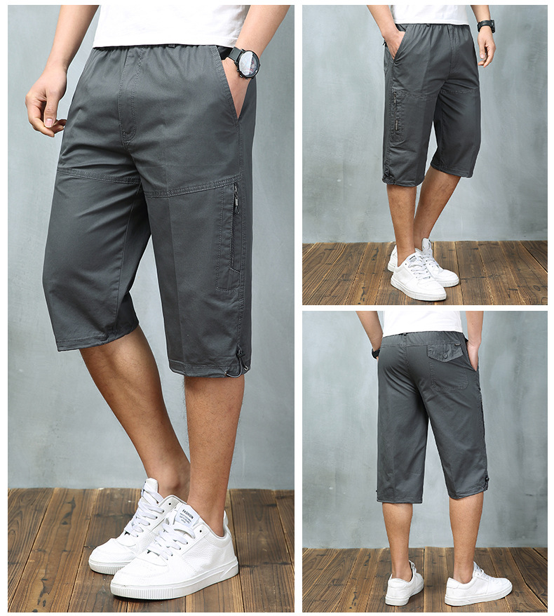 Exclusive for Cross-Border Cropped Trousers for Men Outdoor Leisure Thin Sports Shorts Multi-Pocket Loose Large Size Breeches 8995 Exclusive for Cross-Border Cropped Trousers for Men Outdoor Leisure Thin Sports Shorts Multi-Pocket Loose Large Size Breeches 8995