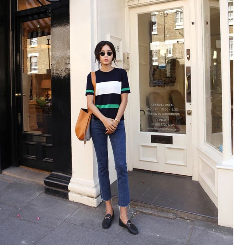 Black Jeans Women's Spring Small Straight Pants 2020 New High Waist All-Matching Loose Slimming Cropped Trousers
