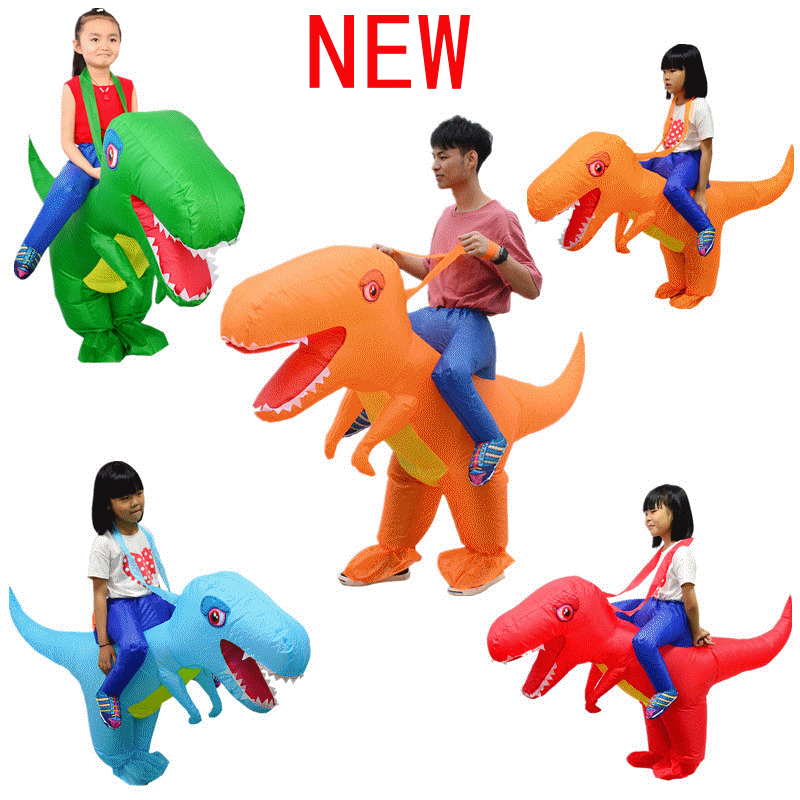 Tiktok Same Inflatable Dinosaur-like Clothing Halloween Costume Children Adult Sports Meeting Performance Wear Mount Funny Animal