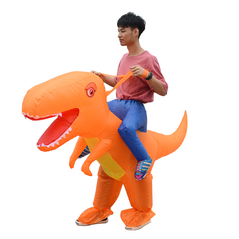 Tiktok Same Inflatable Dinosaur-like Clothing Halloween Costume Children Adult Sports Meeting Performance Wear Mount Funny Animal