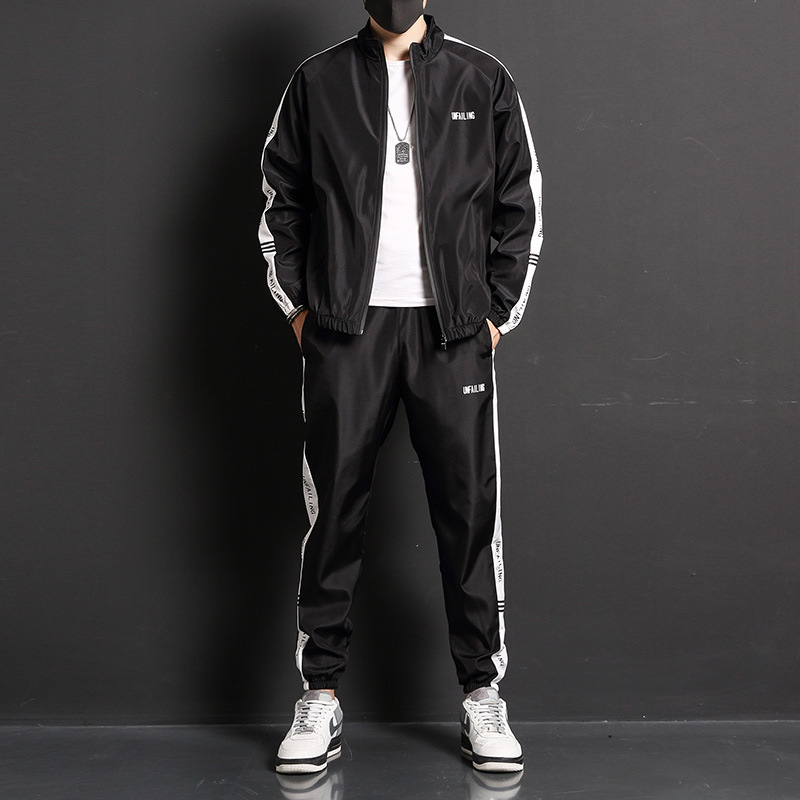 2021 Spring New Leisure Sports Suit Two-Piece Men&#039;s Clothing Men Leisure Set Korean Hipster  Sports wear