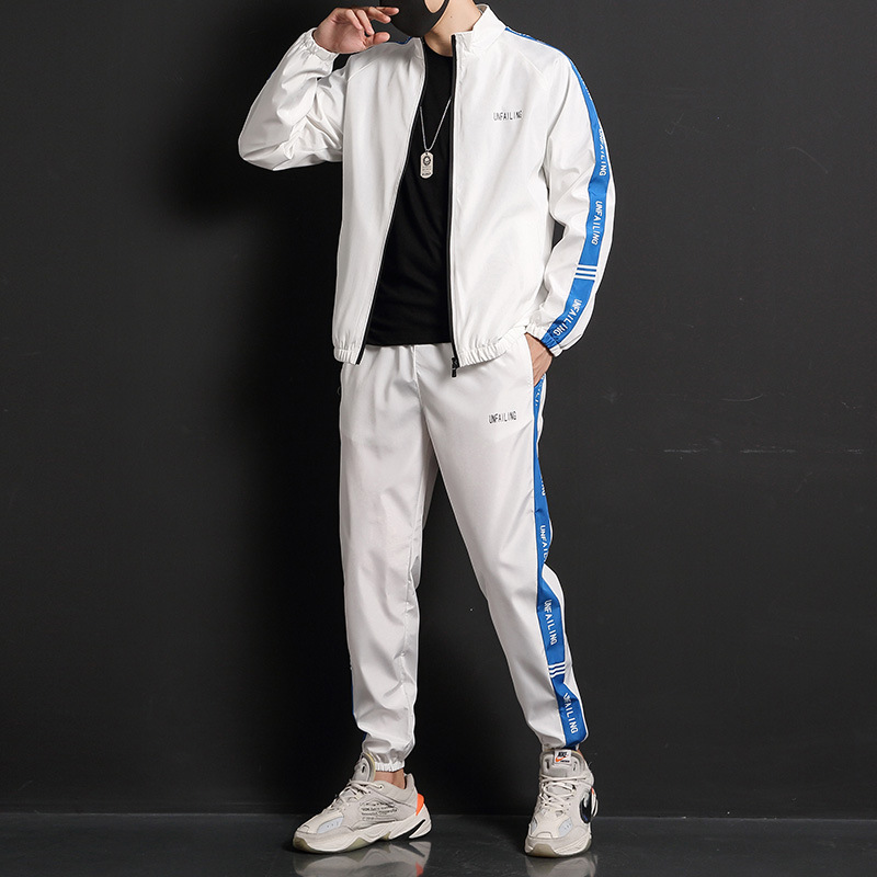 2021 Spring New Leisure Sports Suit Two-Piece Men&#039;s Clothing Men Leisure Set Korean Hipster  Sports wear