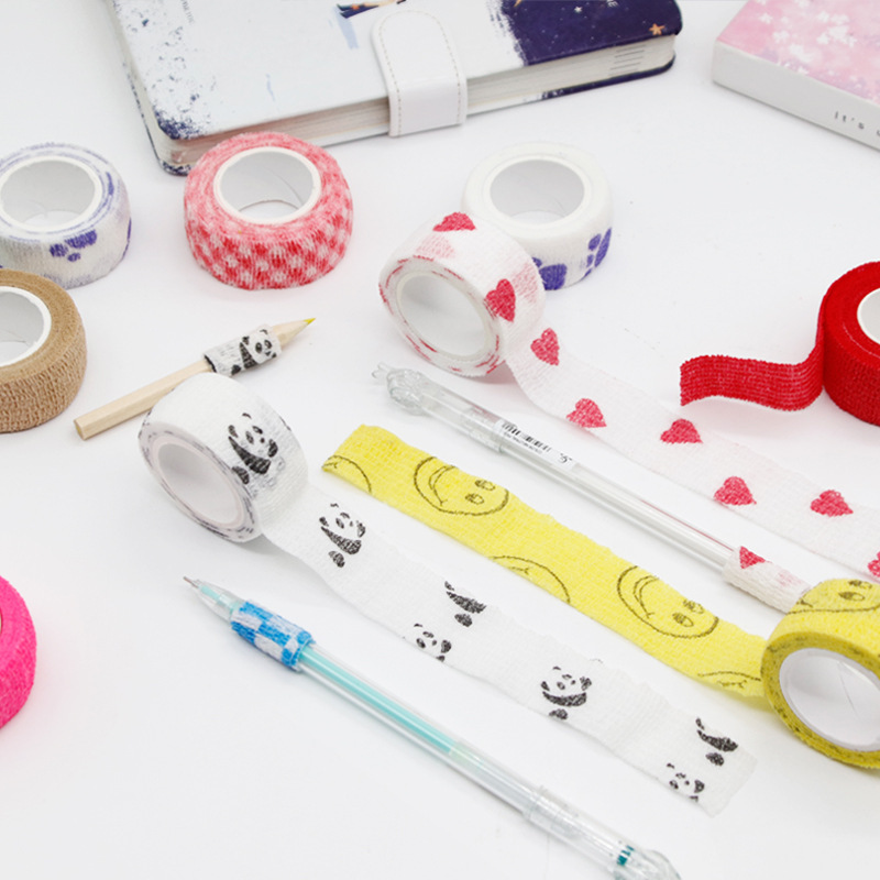 Student Writing Anti-Wear Finger Guard Bandage Sports Elastic Self-Adhesive Bandage Cartoon Non-Woven Fabric Finger Protector Tape