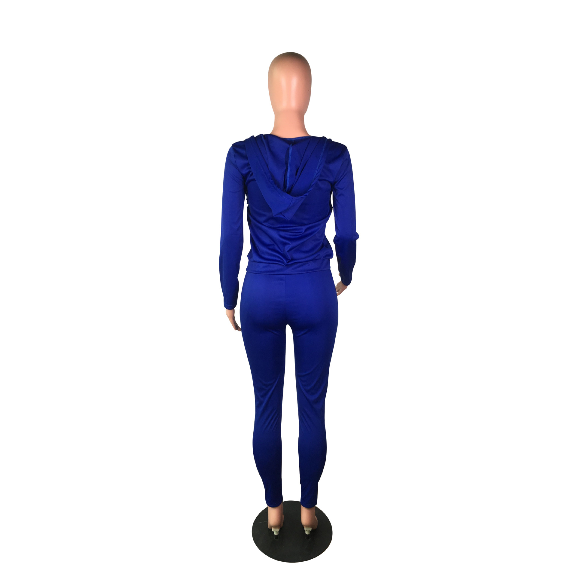 YZ1113 crossborder women's wear Autumn with a hat pocket zipper fashion leisure sports twopiece set YZ1113 crossborder women's wear Autumn with a hat pocket zipper fashion leisure sports twopiece set