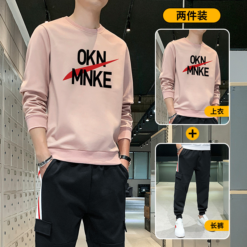 Sports Suit Men&#039;s Spring Leisure Autumn  Sweater Men&#039;s 2021 New T-shirt with Long Sleeves Hoodie Suit Men&#039;s  Sports wear
