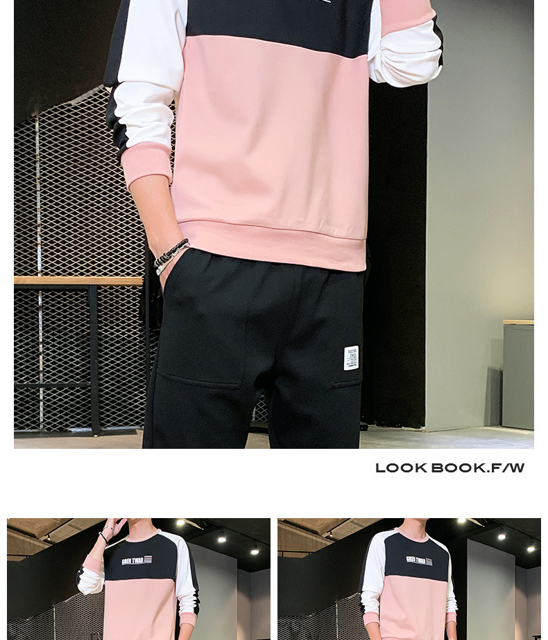 Sports Suit Men's Spring Leisure Autumn Sweater Men's 2021 New T-shirt with Long Sleeves Hoodie Suit Men's Sports wear Sports Suit Men's Spring Leisure Autumn Sweater Men's 2021 New T-shirt with Long Sleeves Hoodie Suit Men's Sports wear