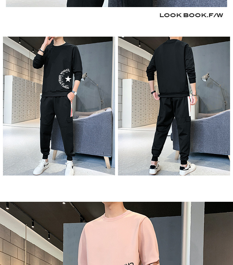 Sports Suit Men's Spring Leisure Autumn Sweater Men's 2021 New T-shirt with Long Sleeves Hoodie Suit Men's Sports wear Sports Suit Men's Spring Leisure Autumn Sweater Men's 2021 New T-shirt with Long Sleeves Hoodie Suit Men's Sports wear
