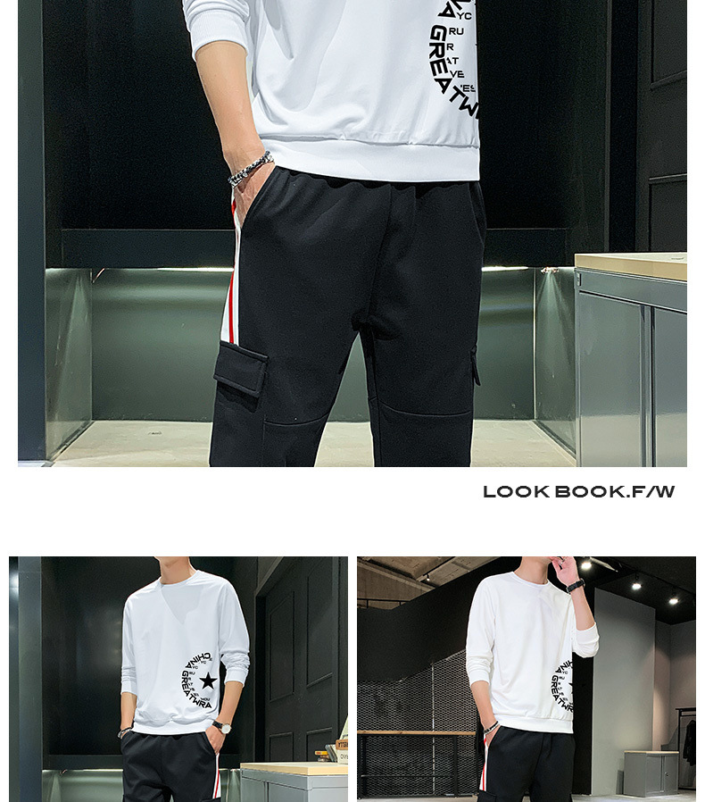 Sports Suit Men's Spring Leisure Autumn Sweater Men's 2021 New T-shirt with Long Sleeves Hoodie Suit Men's Sports wear Sports Suit Men's Spring Leisure Autumn Sweater Men's 2021 New T-shirt with Long Sleeves Hoodie Suit Men's Sports wear