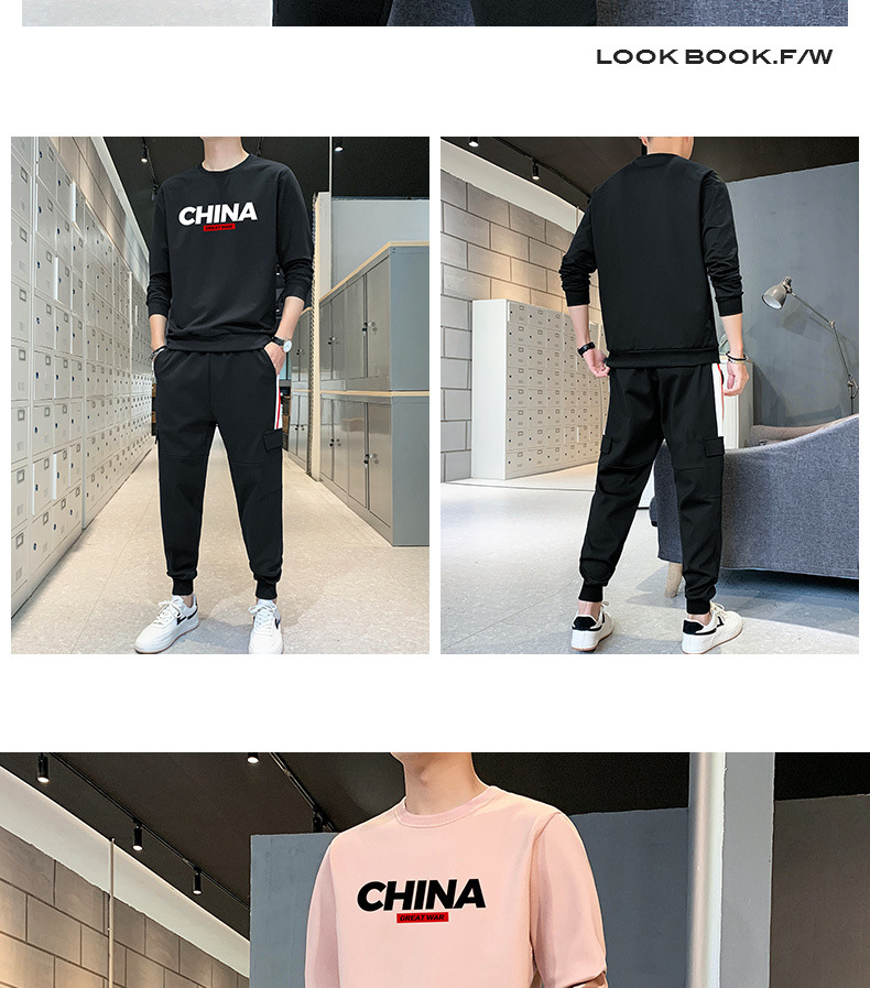 Sports Suit Men's Spring Leisure Autumn Sweater Men's 2021 New T-shirt with Long Sleeves Hoodie Suit Men's Sports wear Sports Suit Men's Spring Leisure Autumn Sweater Men's 2021 New T-shirt with Long Sleeves Hoodie Suit Men's Sports wear
