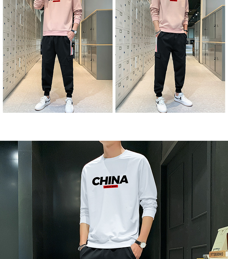 Sports Suit Men's Spring Leisure Autumn Sweater Men's 2021 New T-shirt with Long Sleeves Hoodie Suit Men's Sports wear Sports Suit Men's Spring Leisure Autumn Sweater Men's 2021 New T-shirt with Long Sleeves Hoodie Suit Men's Sports wear