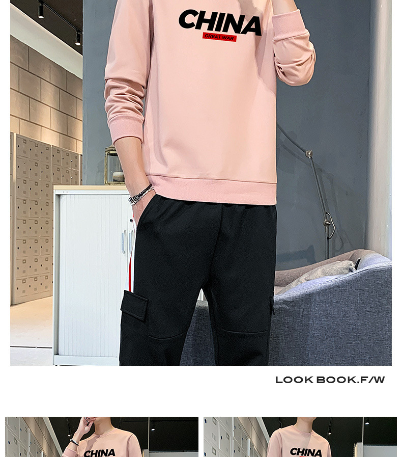 Sports Suit Men's Spring Leisure Autumn Sweater Men's 2021 New T-shirt with Long Sleeves Hoodie Suit Men's Sports wear Sports Suit Men's Spring Leisure Autumn Sweater Men's 2021 New T-shirt with Long Sleeves Hoodie Suit Men's Sports wear