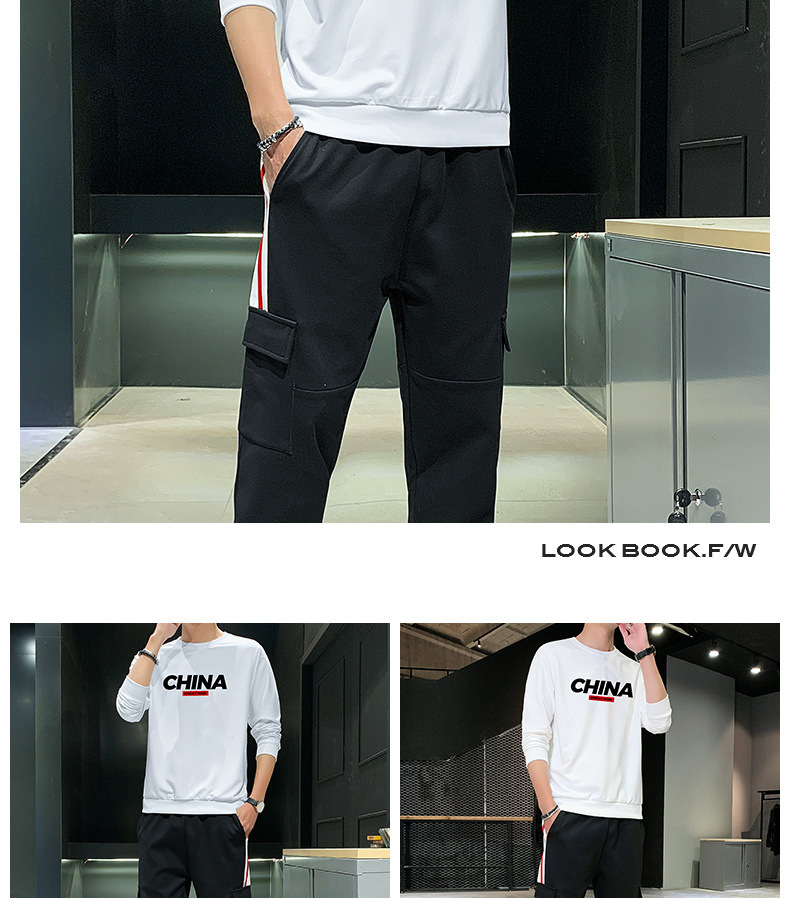 Sports Suit Men's Spring Leisure Autumn Sweater Men's 2021 New T-shirt with Long Sleeves Hoodie Suit Men's Sports wear Sports Suit Men's Spring Leisure Autumn Sweater Men's 2021 New T-shirt with Long Sleeves Hoodie Suit Men's Sports wear