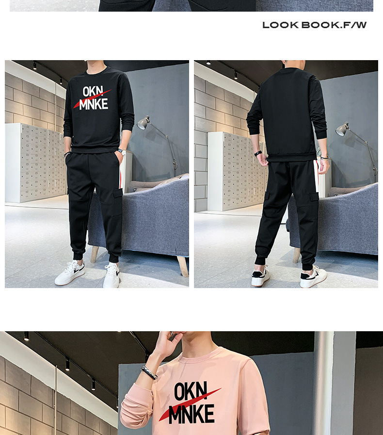 Sports Suit Men's Spring Leisure Autumn Sweater Men's 2021 New T-shirt with Long Sleeves Hoodie Suit Men's Sports wear Sports Suit Men's Spring Leisure Autumn Sweater Men's 2021 New T-shirt with Long Sleeves Hoodie Suit Men's Sports wear