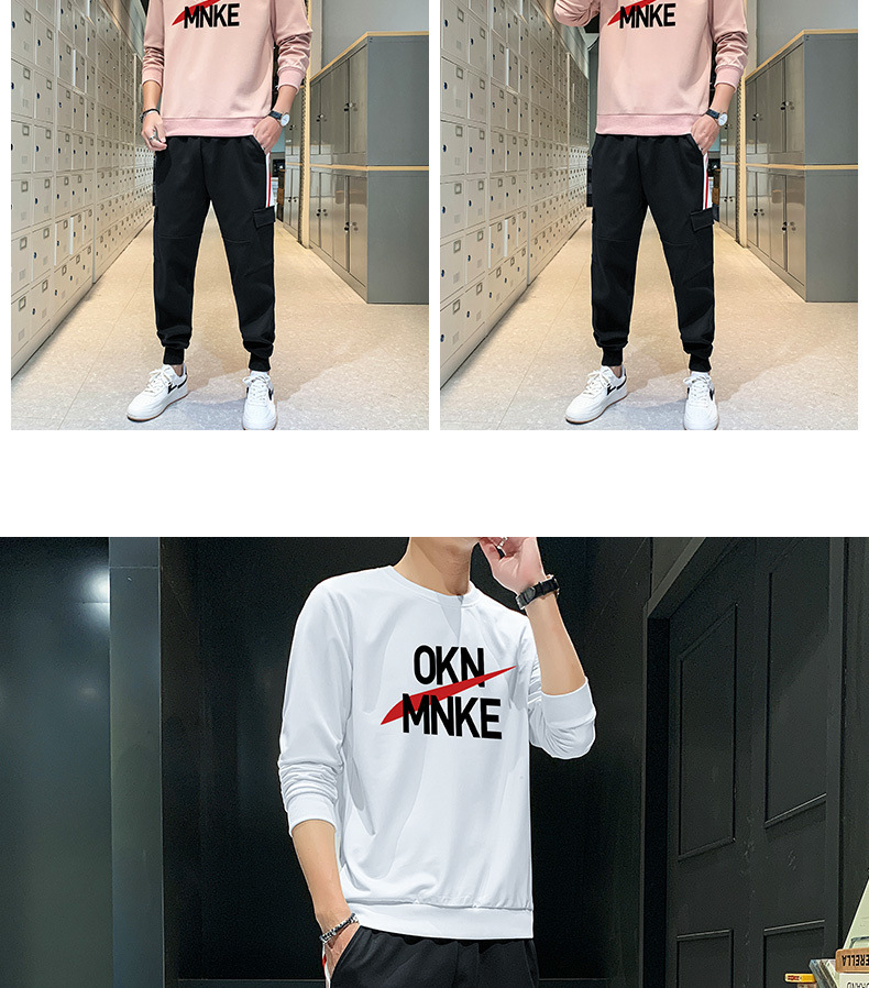 Sports Suit Men's Spring Leisure Autumn Sweater Men's 2021 New T-shirt with Long Sleeves Hoodie Suit Men's Sports wear Sports Suit Men's Spring Leisure Autumn Sweater Men's 2021 New T-shirt with Long Sleeves Hoodie Suit Men's Sports wear