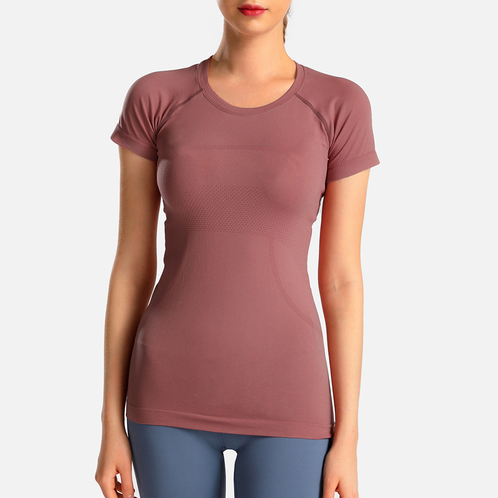 Lulu New 2.0 Women&#039;s Short-Sleeved T-shirt Seamless Swiftly Tech Top Sports Breathable Fitness Yoga Wear