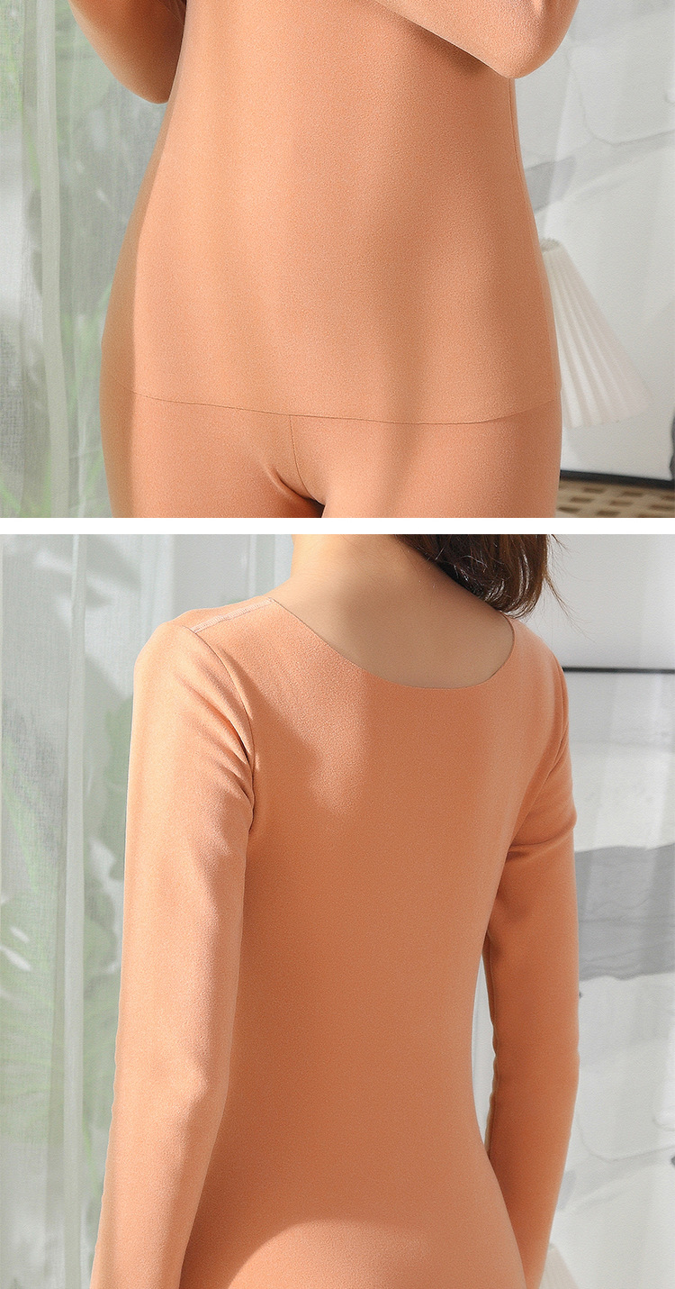 Undershirt 2021 Autumn Underwear Leggings Autumn and Winter Dralon Thermal Underwear Women's Self-Heating Thermal Suit Women