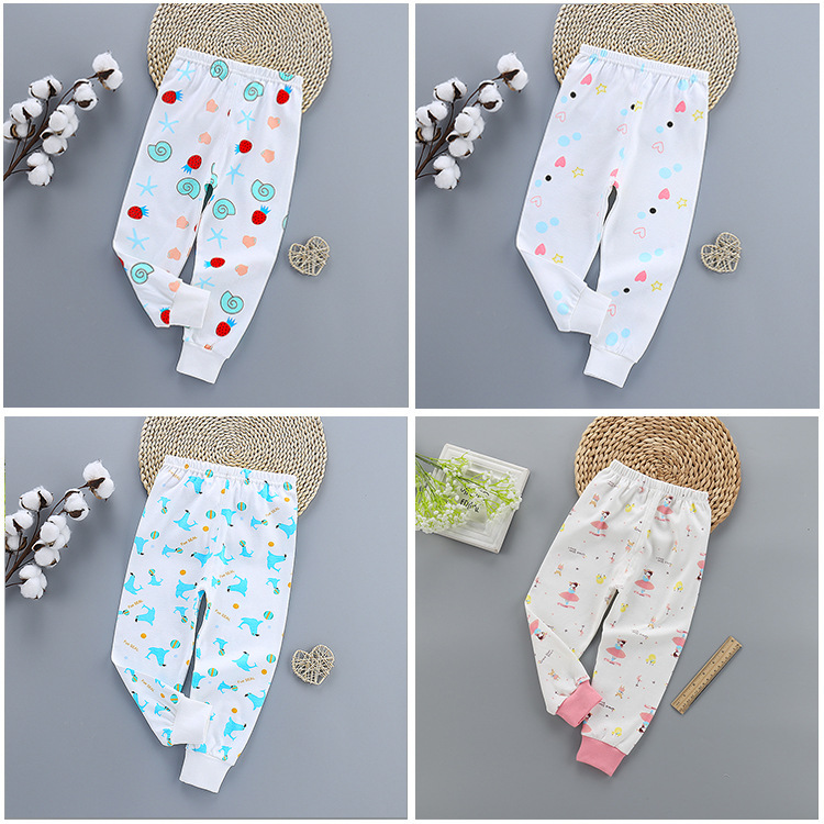 2021 Autumn New Children's Long Johns Cotton Boys Girls Leggings Baby Cotton Compression Pants Trousers Children's Clothing