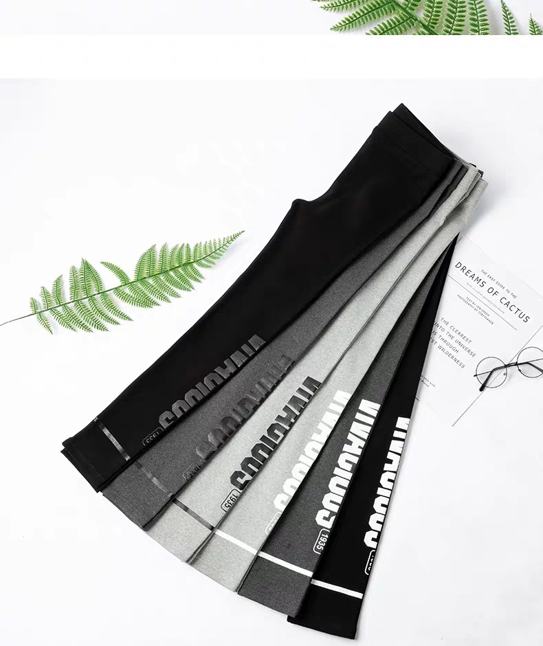 Leggings Women's Outer Wear Spring, Autumn and Winter New Cotton High Waist Slimming and Tight Sports Fashionable Printed Letter Leggings