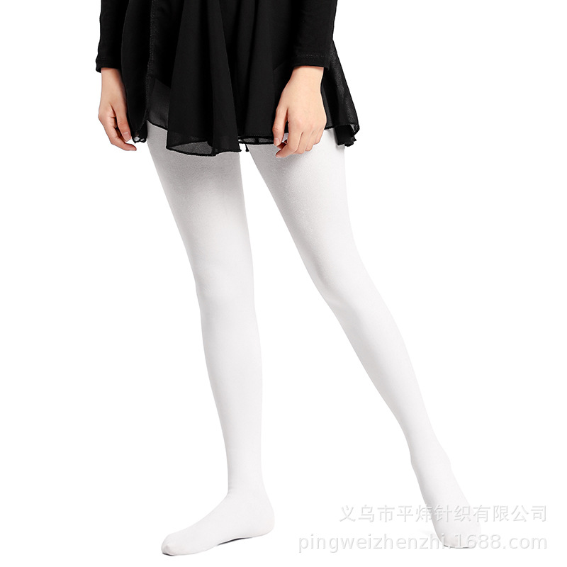 Children&#039;s Dance Socks Spring and Summer plus Velvet White Pantyhose Leggings Grading and Grading Factory Wholesale