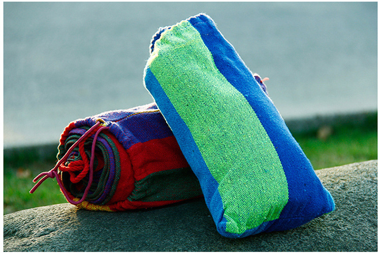 Outdoor Thickened Oxford Cloth Single Hammock Camping Leisure Indoor Children Send Large Mesh Bag, Dress Bag, Basketball Bag, Soccer Bag, Longer Bold Rope Bag, Ball Bag, Can Be Installed 10 Ball Holiday Travel Wholesale