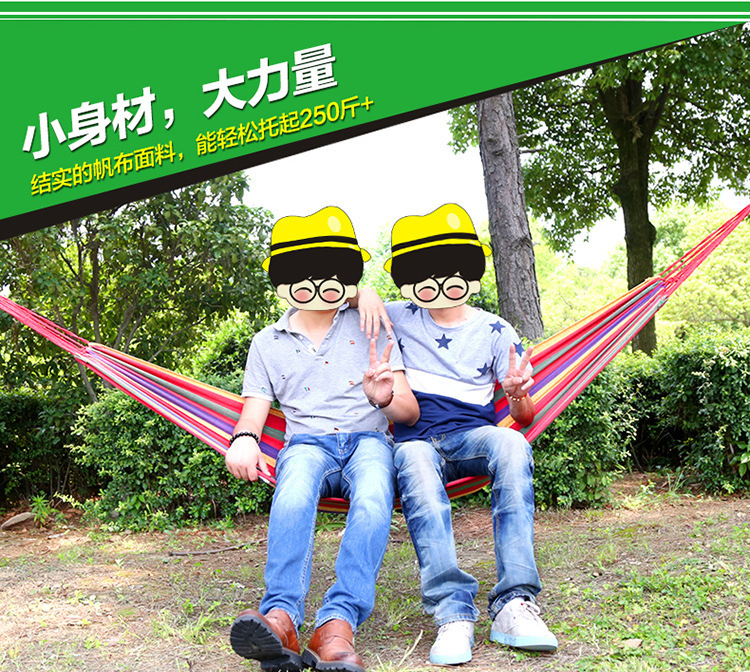 Outdoor Thickened Oxford Cloth Single Hammock Camping Leisure Indoor Children Send Large Mesh Bag, Dress Bag, Basketball Bag, Soccer Bag, Longer Bold Rope Bag, Ball Bag, Can Be Installed 10 Ball Holiday Travel Wholesale