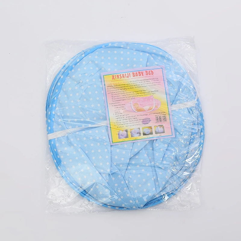 Foreign Trade Multi-Functional Mosquito Net Children Folding Mosquito Net Baby and Infant Mosquito Net Dot Cloth Cartoon Boat Mosquito Net Wholesale