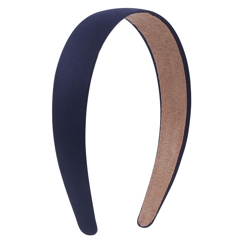 Korean Hair Accessories 3cm Solid Color Headband Fabric All-Inclusive Headband Satin Cloth Hair Ring Amazon Children&#039;s Hair Accessories