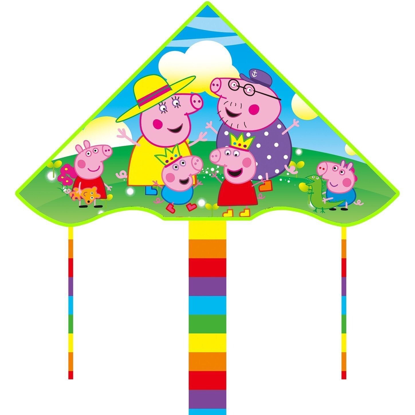 Wholesale Weifang Kite New Bright Cloth Hot Printed Curved Triangle Kite Children's Cartoon Kite Manufacturers Supply Wholesale Weifang Kite New Bright Cloth Hot Printed Curved Triangle Kite Children's Cartoon Kite Manufacturers Supply