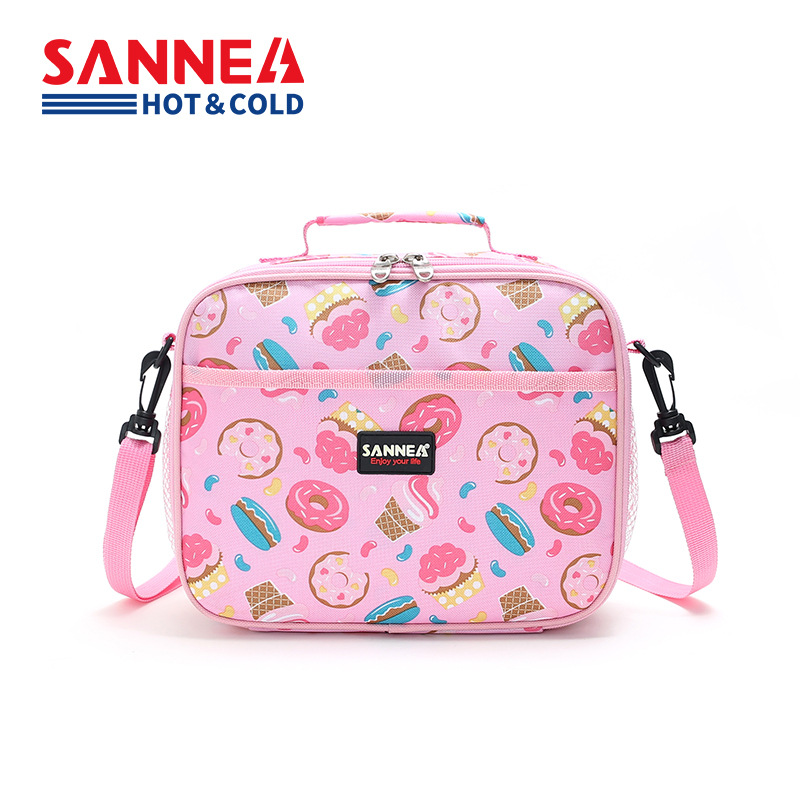 Sanneng New Cartoon Children&#039;s Lunch Bag Oxford Cloth Thickened Bento Insulated Bag Lunch Box Bag in Stock Wholesale