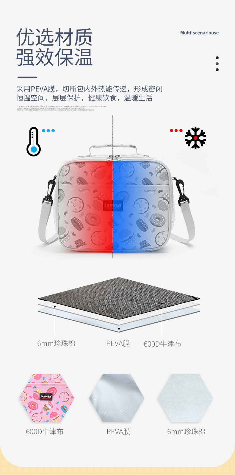 Sanneng New Cartoon Children's Lunch Bag Oxford Cloth Thickened Bento Insulated Bag Lunch Box Bag in Stock Wholesale Sanneng New Cartoon Children's Lunch Bag Oxford Cloth Thickened Bento Insulated Bag Lunch Box Bag in Stock Wholesale