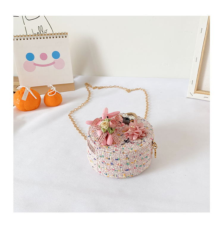 Messenger Bag Bunny Decoration Bag Children's Bags 2020 New Little Chanel Style Woollen Cloth Small round Bag Princess Messenger Bag Bunny Decoration Bag Children's Bags 2020 New Little Chanel Style Woollen Cloth Small round Bag Princess