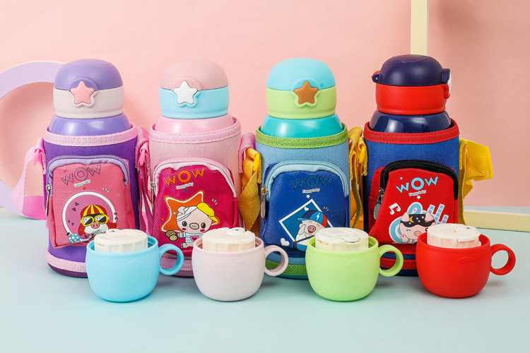 cartoon strap doll bounce cup vacuum cup Straw cup water cup cloth cover the children 's pot stainless steel vacuum cup cartoon strap doll bounce cup vacuum cup Straw cup water cup cloth cover the children 's pot stainless steel vacuum cup