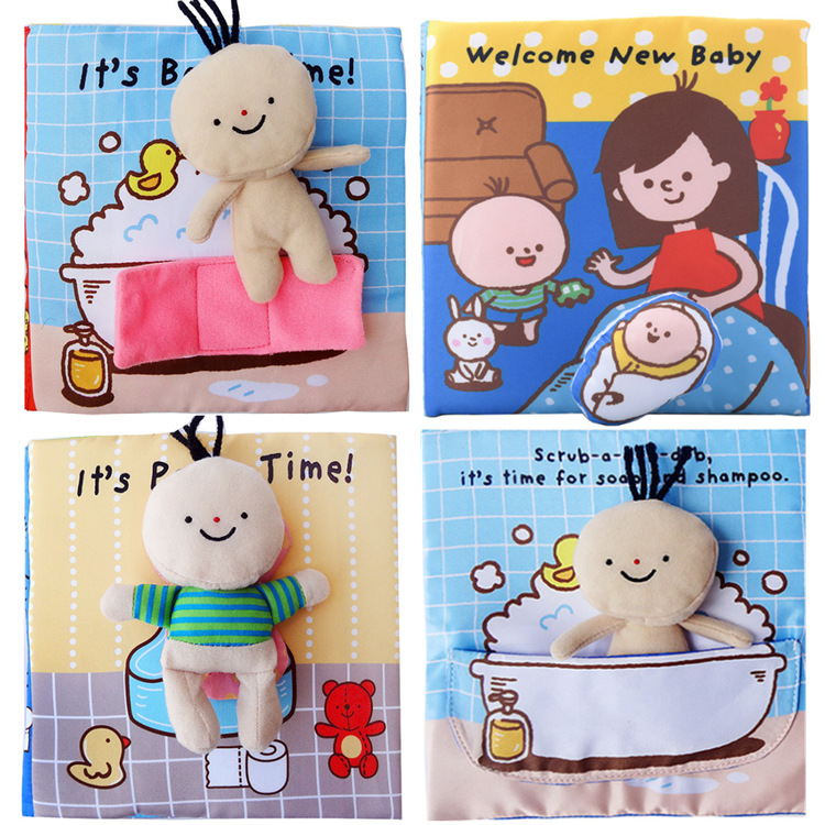 The new 2020 Children&#039;s Early education baby baby Bath Toys Toys Cloth book Enlightenment of children&#039;s books