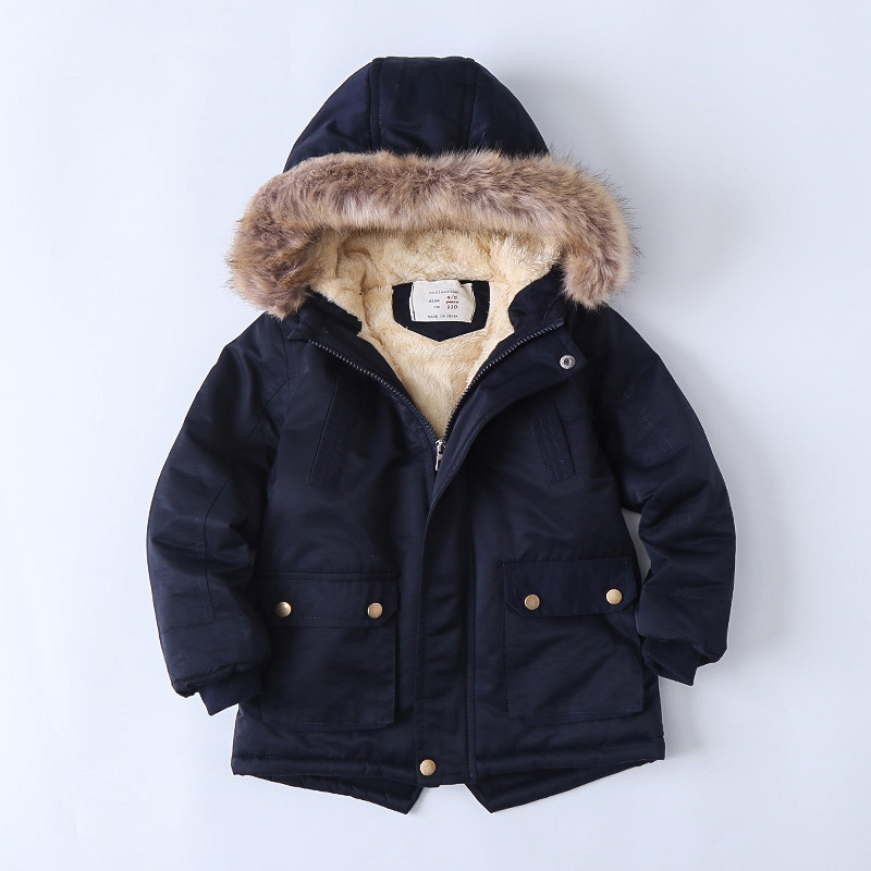 and Thick 2020 Quilted Cotton Cloth Winter New Fashion Hooded Boys CottonPadded Clothes Children's CottonPadded Jacket and Thick 2020 Quilted Cotton Cloth Winter New Fashion Hooded Boys CottonPadded Clothes Children's CottonPadded Jacket