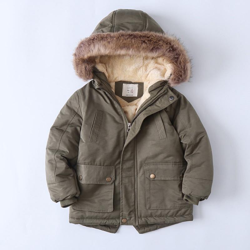 and Thick 2020 Quilted Cotton Cloth Winter New Fashion Hooded Boys CottonPadded Clothes Children's CottonPadded Jacket and Thick 2020 Quilted Cotton Cloth Winter New Fashion Hooded Boys CottonPadded Clothes Children's CottonPadded Jacket
