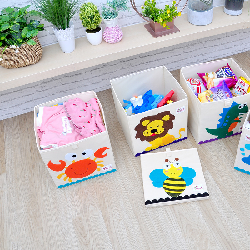 Children&#039;s toy box Large clothes toy box household Storage Box Cloth art Household Goods