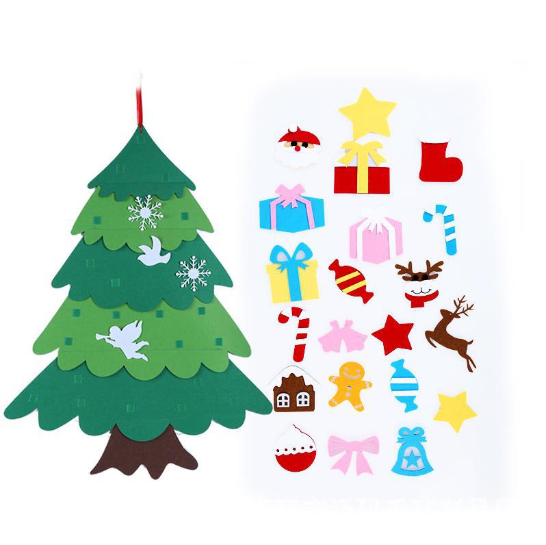 Cross-Border New Arrival Christmas Tree Christmas Ornaments Children DIY Felt Cloth Christmas Tree Christmas Ornament Cross-Border New Arrival Christmas Tree Christmas Ornaments Children DIY Felt Cloth Christmas Tree Christmas Ornament